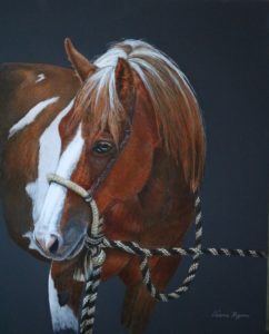 Valerie Rogers painting of a painted pony